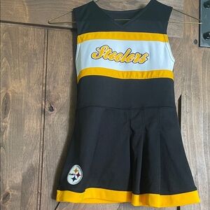 Steelers Kids Cheer Jersey dress - Black and Yellow